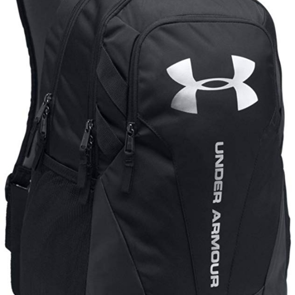 Under Armour Hustle 3.0 Backpack- Black, Silver